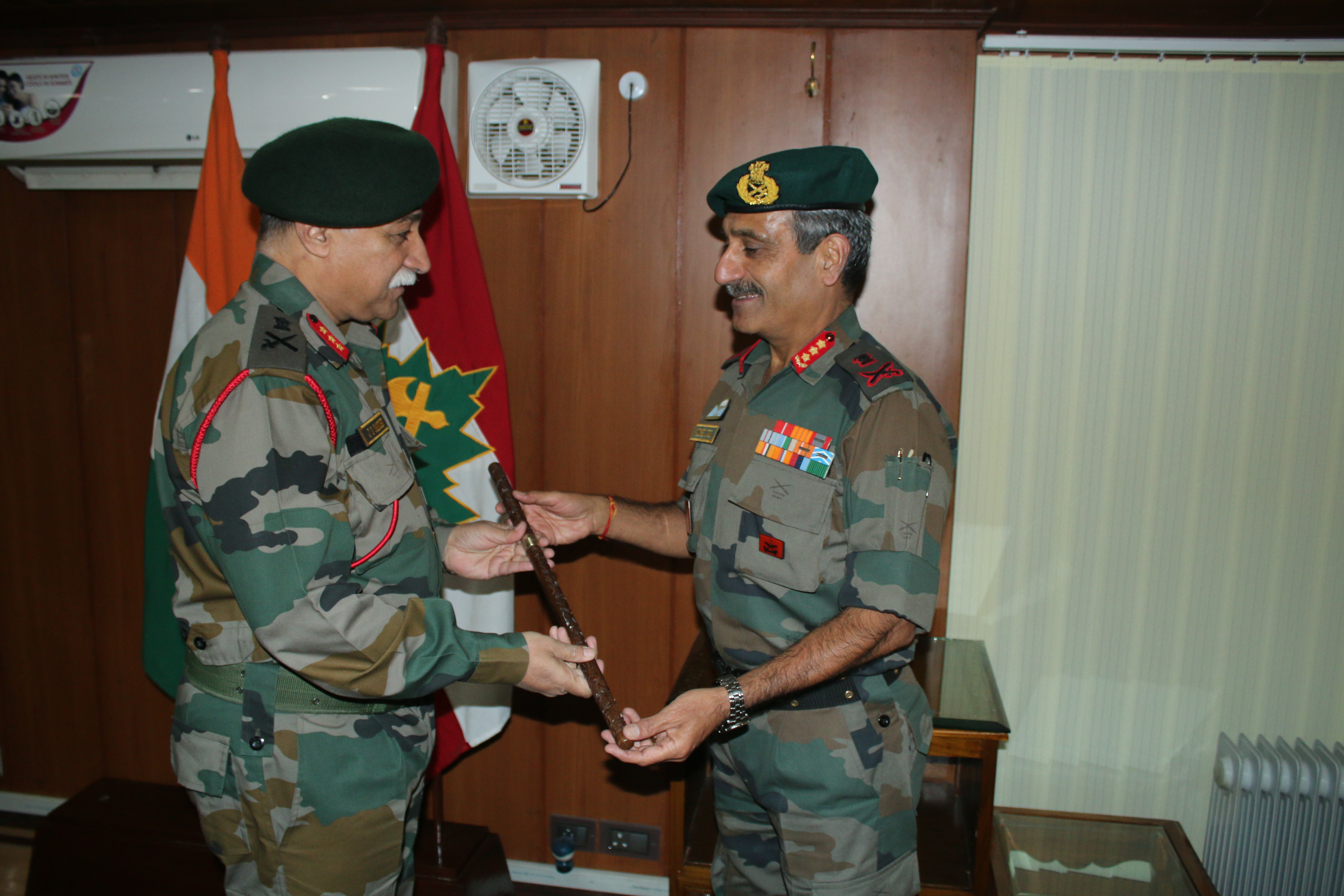 Gen Subrata Saha Hands Over Charge To Gen JS Sandhu